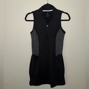 Adidas sleeveless tennis pickle golf dress size XS black and grey